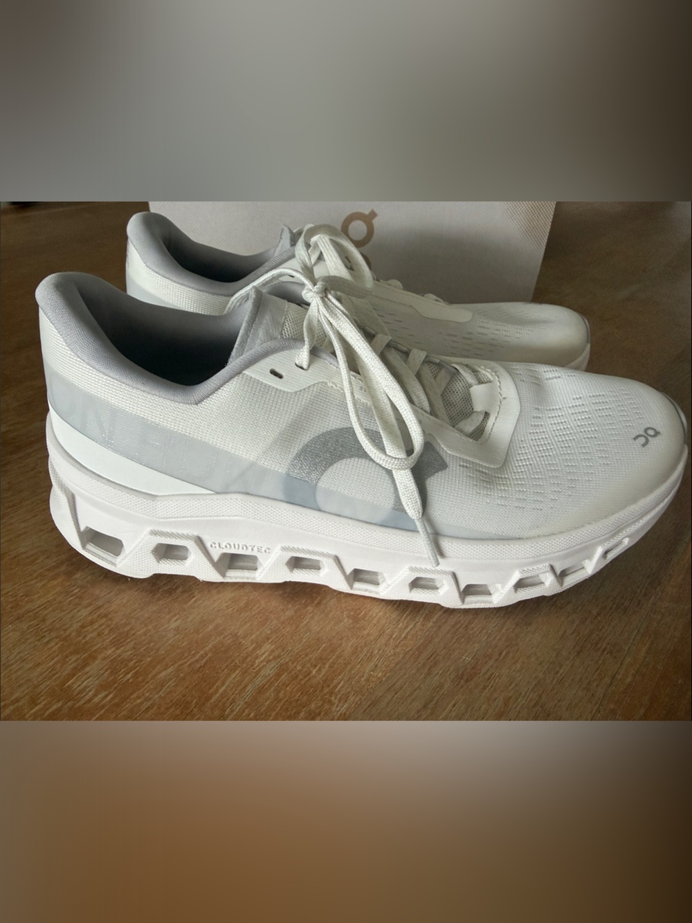 On Running Cloudmonster 1 Sneakers - All White / White Women’s Sz 8 - Picture 4 of 10